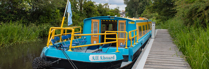 People Know How's All Aboard canal boat on the Union Canal