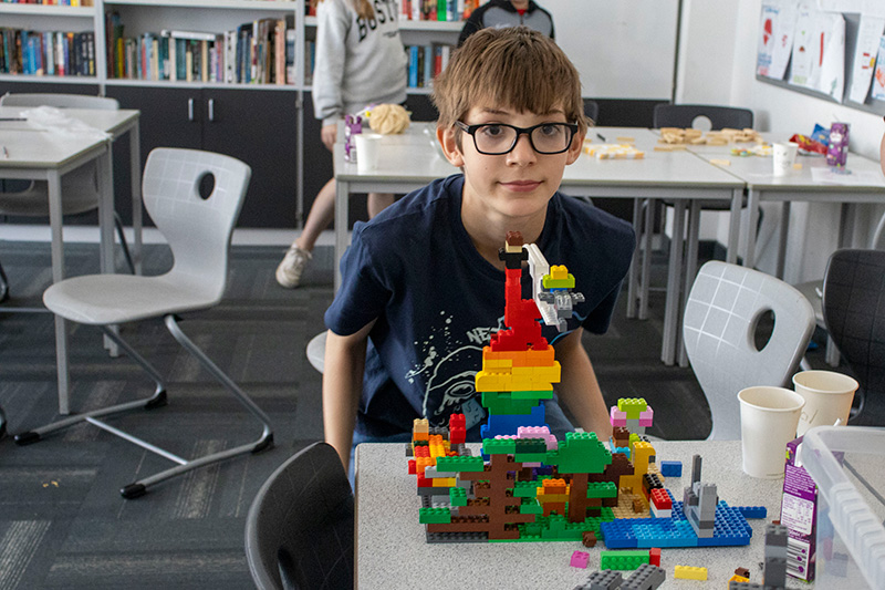 A young person at a Positive Transitions session